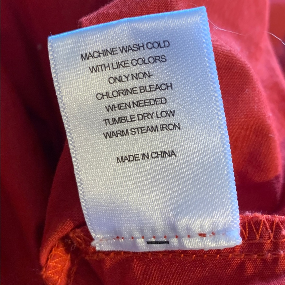 A Loves A Red Tiered Maxi Skirt - Women's Boho Style 100% Cotton size small - Picture 8 of 8